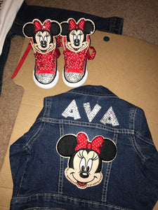 Personalized Denim Jacket & Shoes Combo