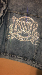 Personalized Crystal Denim Jacket/Vest