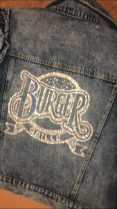 Personalized Crystal Denim Jacket/Vest