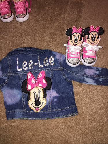 Personalized Denim Jacket & Shoes Combo