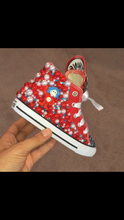 Load image into Gallery viewer, Girls Custom Bling Toe &amp; Pearl sides Character shoes